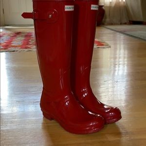 Tall Red Hunter Boots